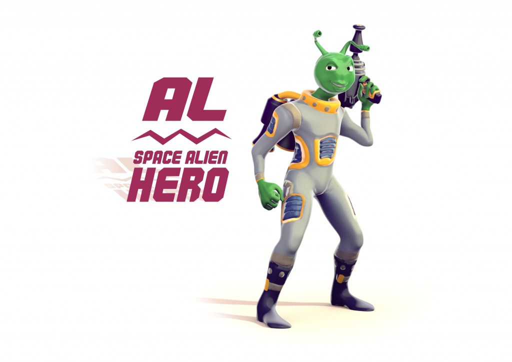 Al the Space Alien Hero - Character Rig preview image 1